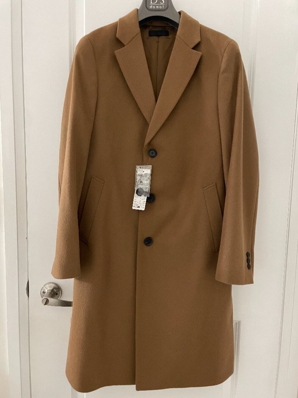Uniqlo Men's Wool Cashmere Chesterfield Coat